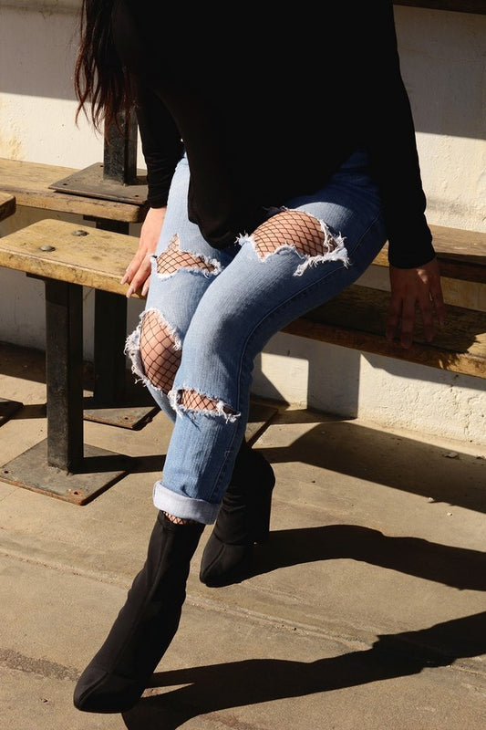 Small Gauge Fishnet Tights