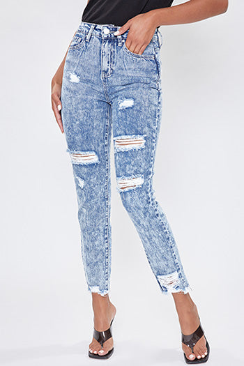 Dream High Rise Frayed Ankle YMI