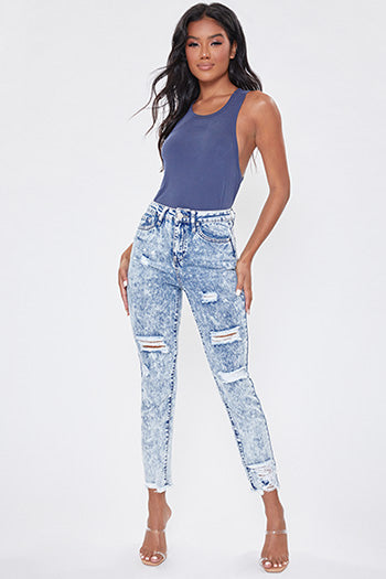 Dream High Rise Frayed Ankle YMI