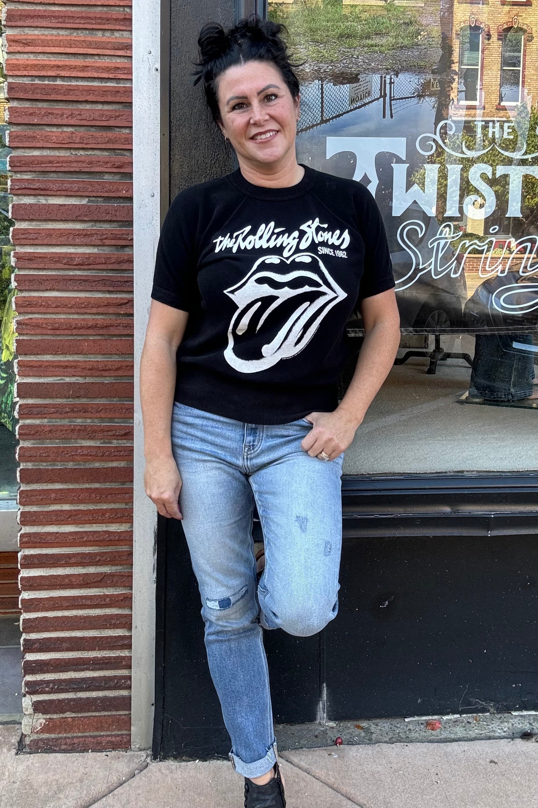 Black and White Rolling Stones shirt