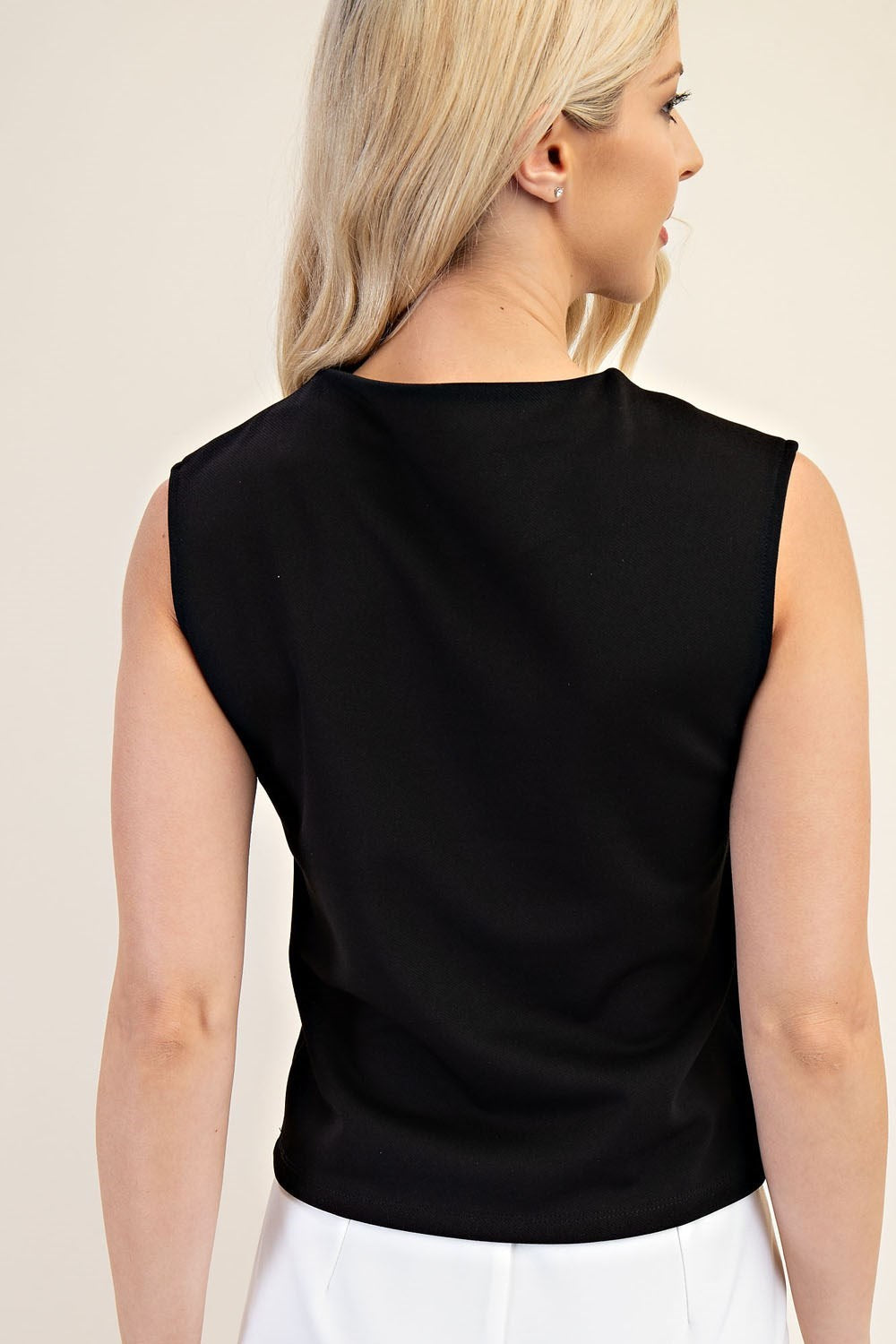 Sleeveless Shell Top