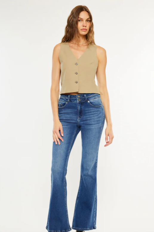High Rise Skinny Flare Jeans (KanCan)