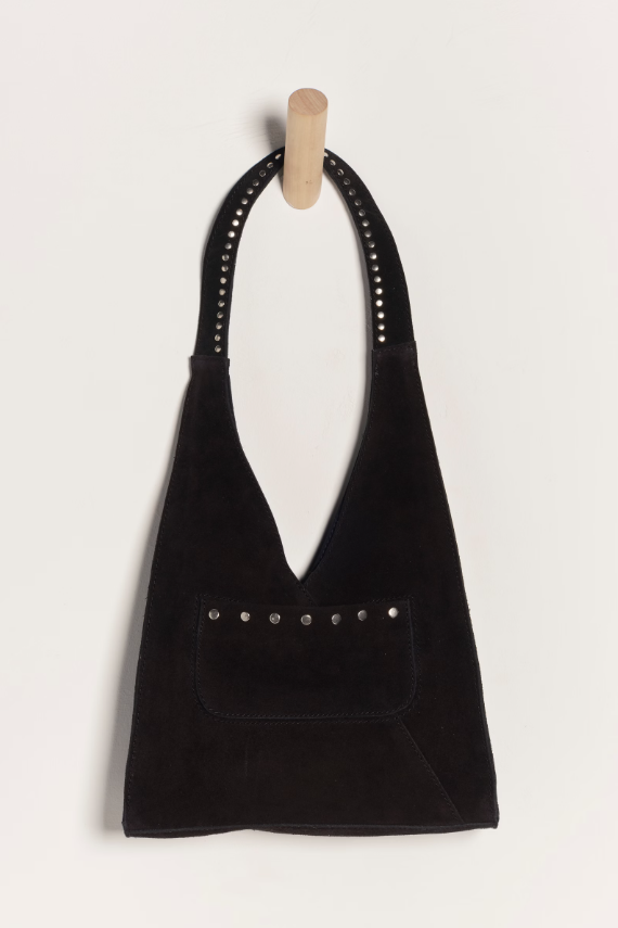 FP Soho Suede Stud Shoulder Bag