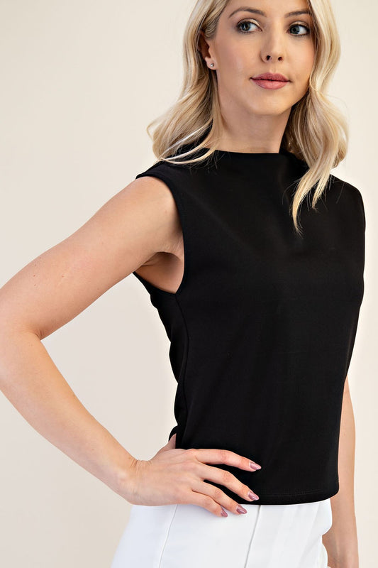 Sleeveless Shell Top