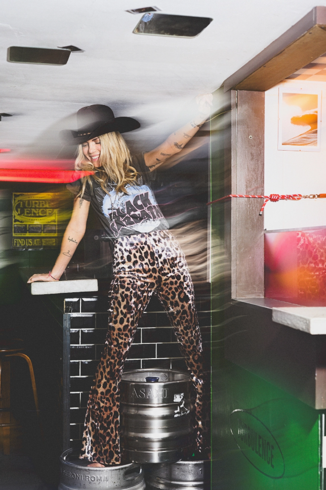 Velvet Leopard Bell Bottoms