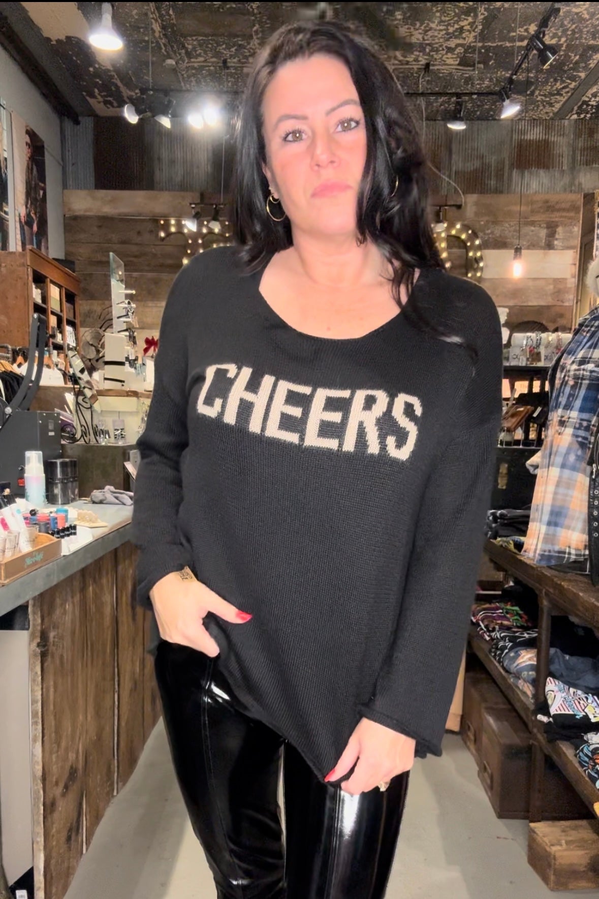 Cheers Graphic Sweater