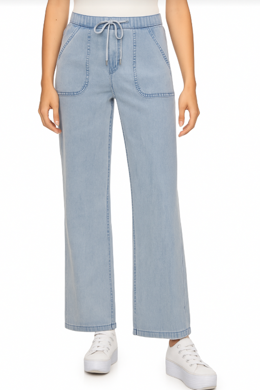 Bluffton Wide Let Pant - Blue