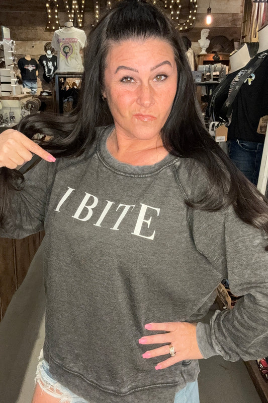 I Bite sweatshirt