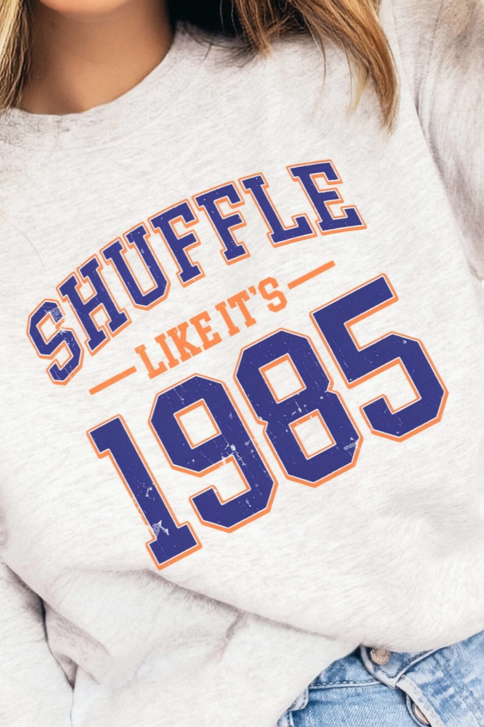 Chicago Bears Shuffle 1985 Sweatshirt Ash Grey Football