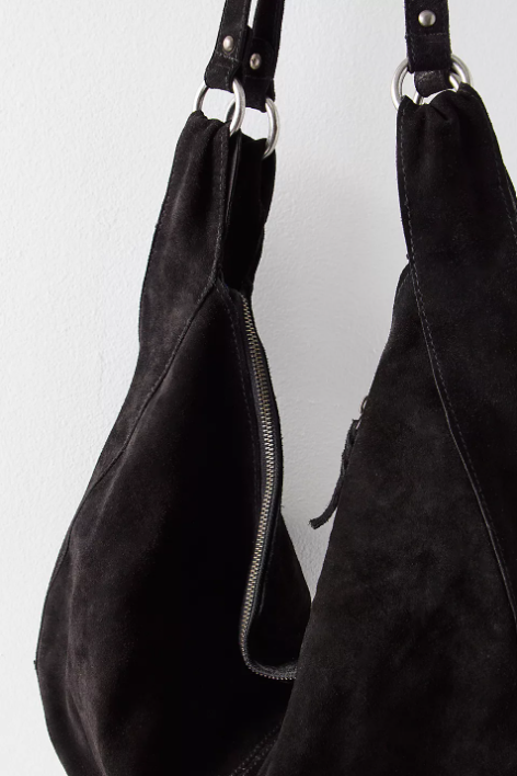 FP Roma Suede Tote - Black