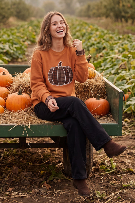 Pumpkin Patchwork Sweatshirt