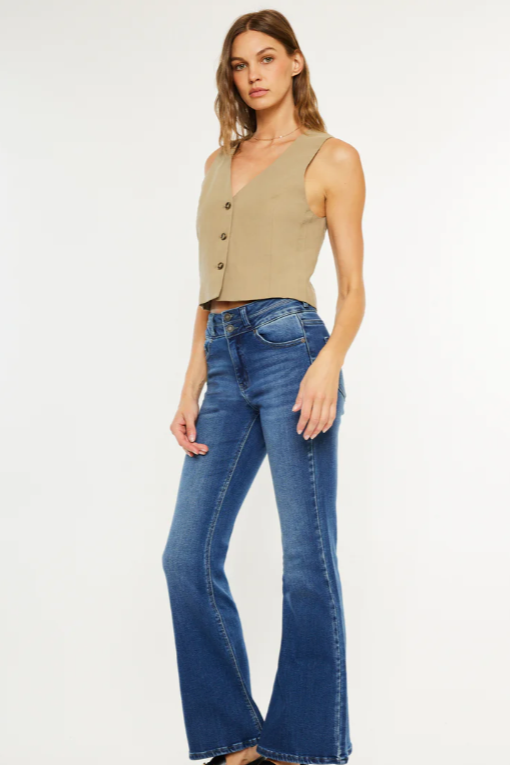 High Rise Skinny Flare Jeans (KanCan)