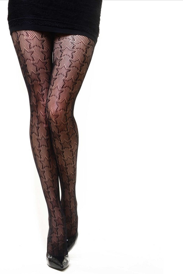 Star Pattern Fishnet Tights